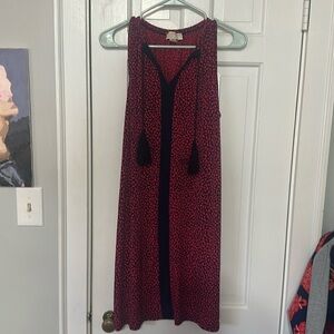 Michael Michael Kors Womens Dress Casual Stretch Tassels Pink Navy large